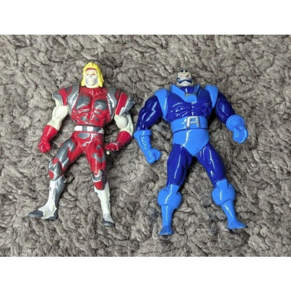 Vintage 1993/1994 Toy Biz Marvel X-Men Omega Red & Apocalypse Die Cast Figures